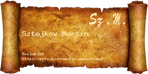 Sztojkov Martin névjegykártya